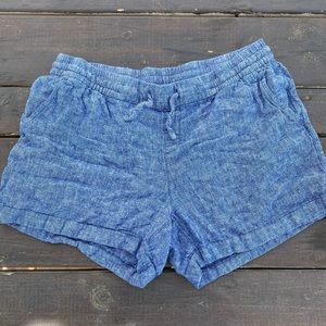 Soft denim shorts